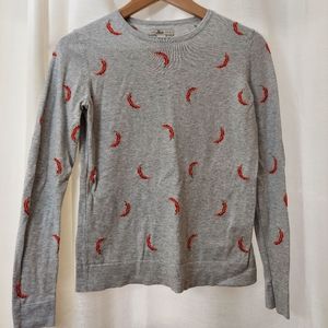 Red Chili Pepper Crew Neck Sweater